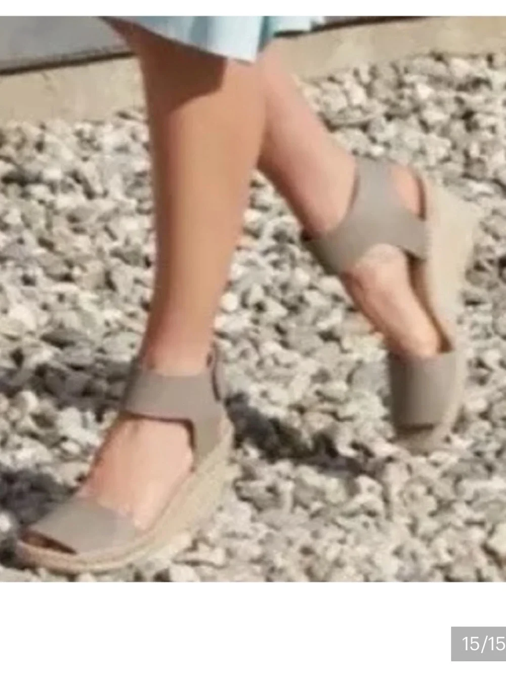 VINCE Sophie Leather Wedge Espadrille Sandals